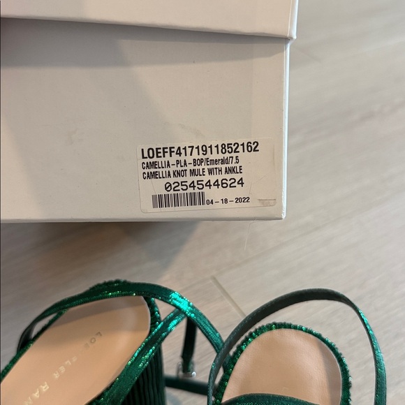 Loeffler Randall Camellia Green Knot Mules - Picture 4 of 5